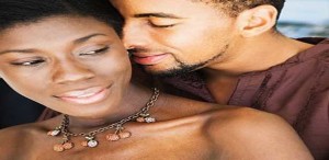 black loving couple tell your woman