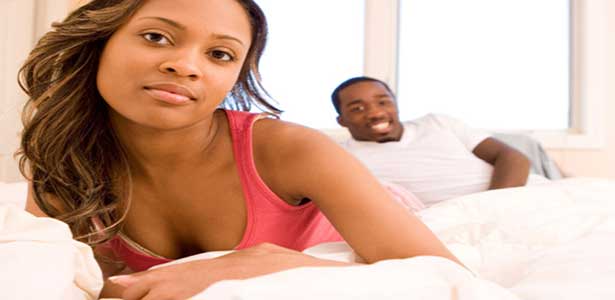 woman ignore what man says in bed